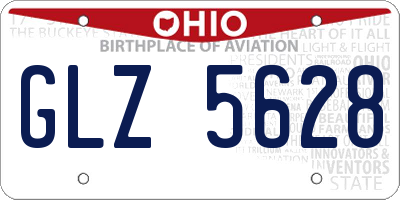 OH license plate GLZ5628