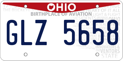 OH license plate GLZ5658