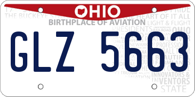 OH license plate GLZ5663