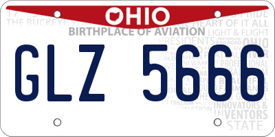 OH license plate GLZ5666