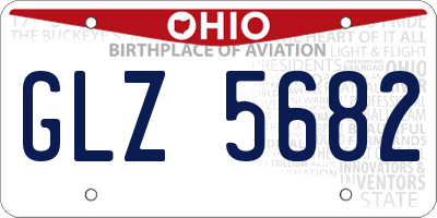 OH license plate GLZ5682