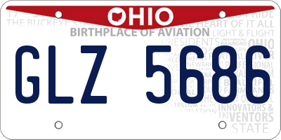 OH license plate GLZ5686