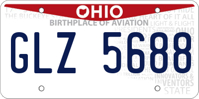 OH license plate GLZ5688