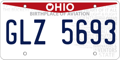 OH license plate GLZ5693