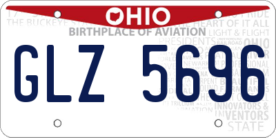 OH license plate GLZ5696