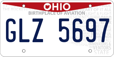 OH license plate GLZ5697