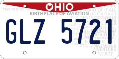 OH license plate GLZ5721
