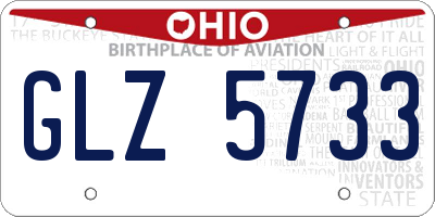 OH license plate GLZ5733