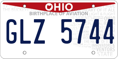 OH license plate GLZ5744