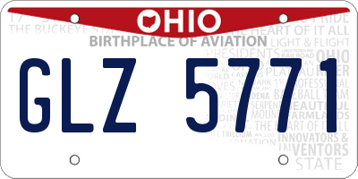 OH license plate GLZ5771