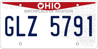 OH license plate GLZ5791