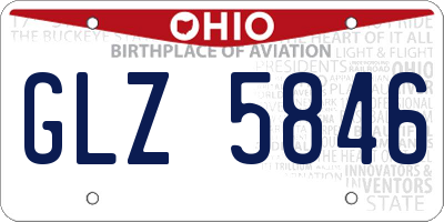 OH license plate GLZ5846