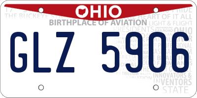 OH license plate GLZ5906