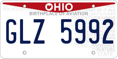 OH license plate GLZ5992