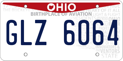 OH license plate GLZ6064