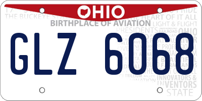 OH license plate GLZ6068
