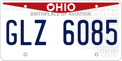 OH license plate GLZ6085