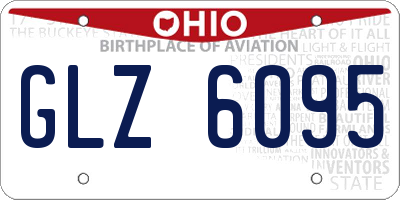 OH license plate GLZ6095