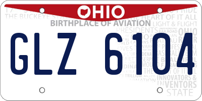 OH license plate GLZ6104