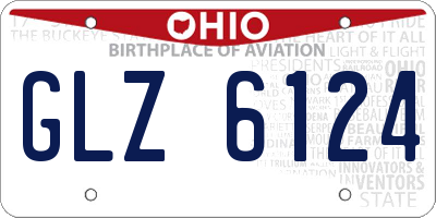OH license plate GLZ6124
