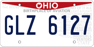 OH license plate GLZ6127