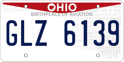 OH license plate GLZ6139