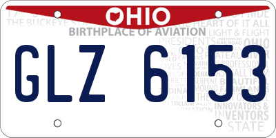 OH license plate GLZ6153