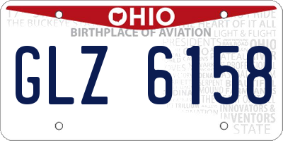 OH license plate GLZ6158