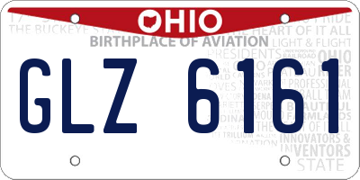 OH license plate GLZ6161