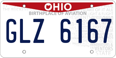 OH license plate GLZ6167