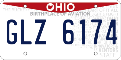 OH license plate GLZ6174