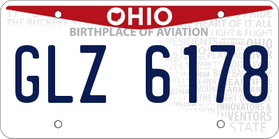 OH license plate GLZ6178