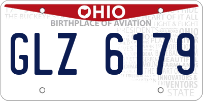 OH license plate GLZ6179
