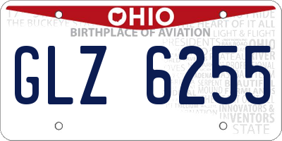 OH license plate GLZ6255