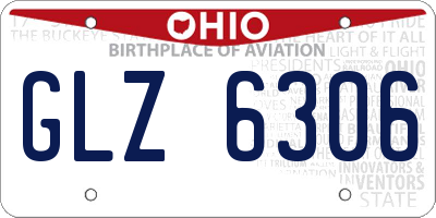 OH license plate GLZ6306