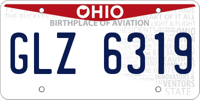 OH license plate GLZ6319