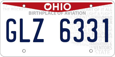 OH license plate GLZ6331