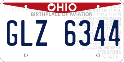 OH license plate GLZ6344