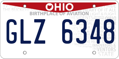 OH license plate GLZ6348