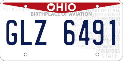 OH license plate GLZ6491
