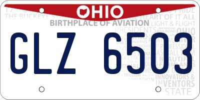 OH license plate GLZ6503