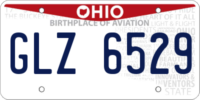 OH license plate GLZ6529