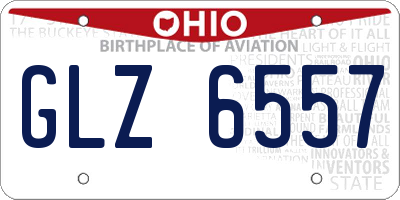 OH license plate GLZ6557