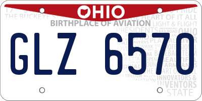 OH license plate GLZ6570