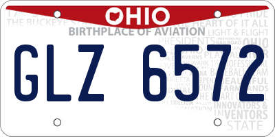 OH license plate GLZ6572