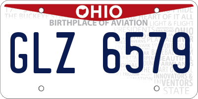 OH license plate GLZ6579