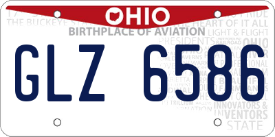 OH license plate GLZ6586