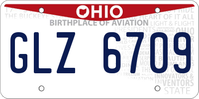 OH license plate GLZ6709