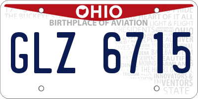 OH license plate GLZ6715