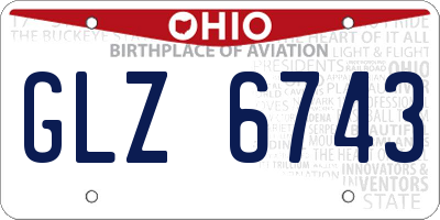 OH license plate GLZ6743